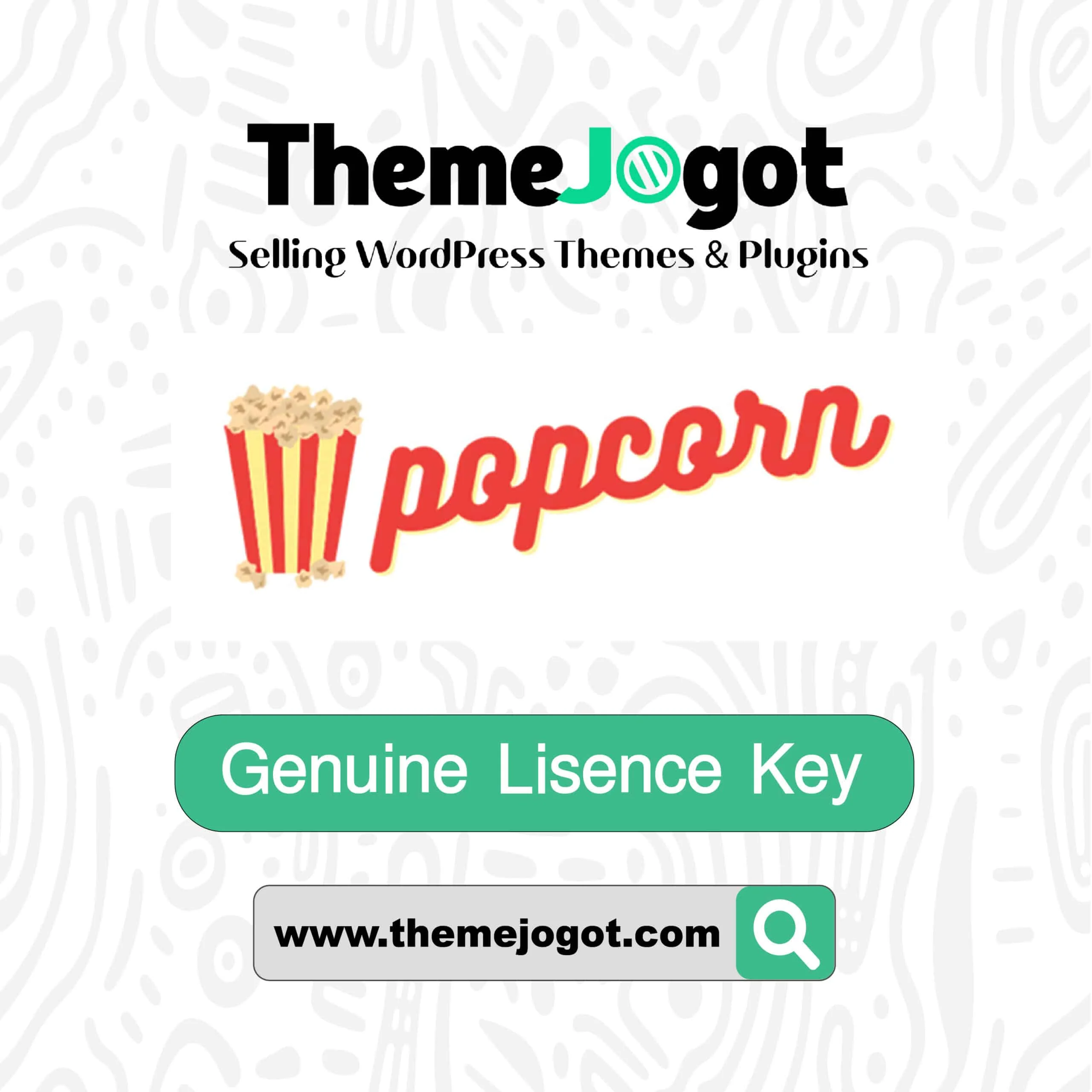 Popcorn Theme license activation and lifetime updates for WordPress